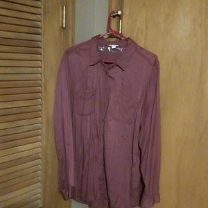 Button down burgundy shirt